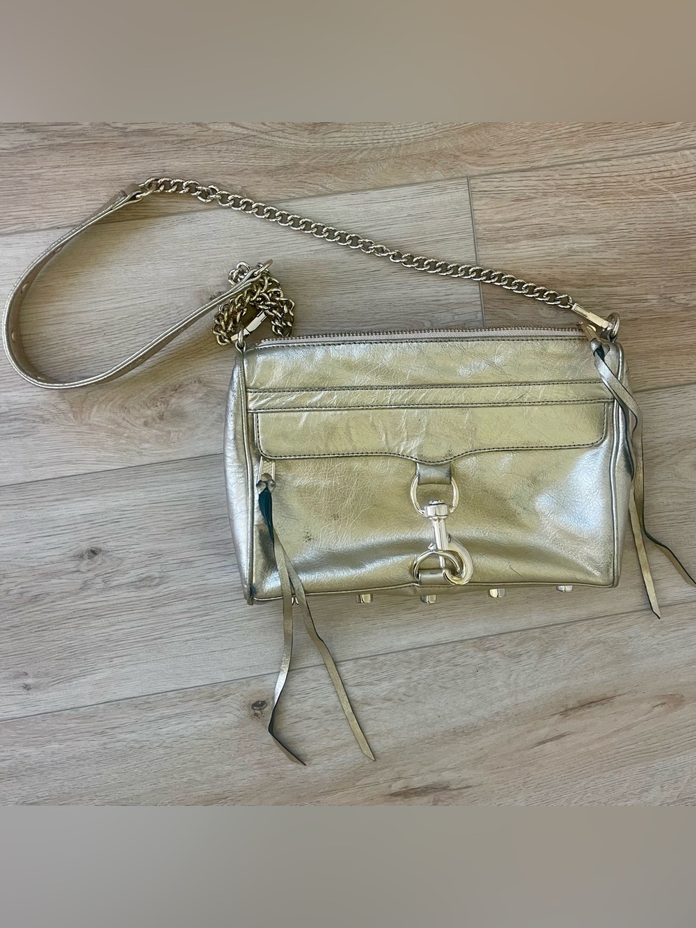 Rebecca Minkoff Metallic Leather Crossbody